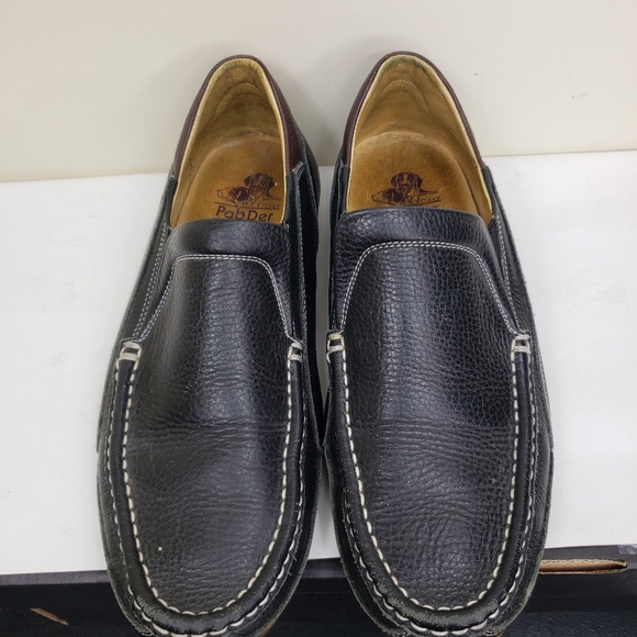 Pabder Black Brown Calf Leather Loafer Men's 7.5 M - Picture 4 of 10